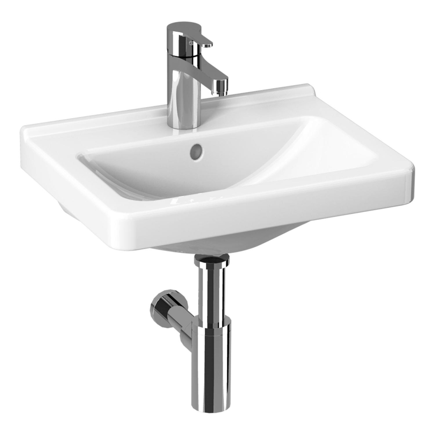 JIKA H8114220001041 - Seinään ripustettava allas CUBITO 45x34 cm keramiikka/valkoinen