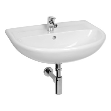 JIKA H8143840001041 - Seinään ripustettava allas LYRA 65x52 cm keramiikka/valkoinen