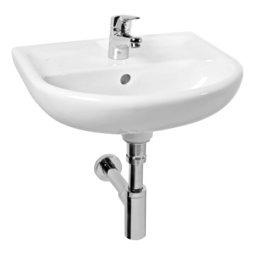 JIKA H8153820001041 - Seinään ripustettava allas LYRA 45x37 cm keramiikka/valkoinen