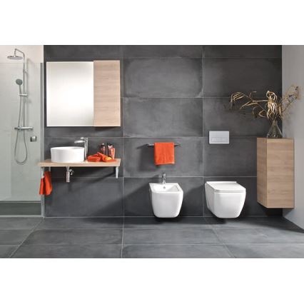 JIKA H8184200001121 - Työtasoallas CUBITO halkaisija 40 cm keramiikka/valkoinen