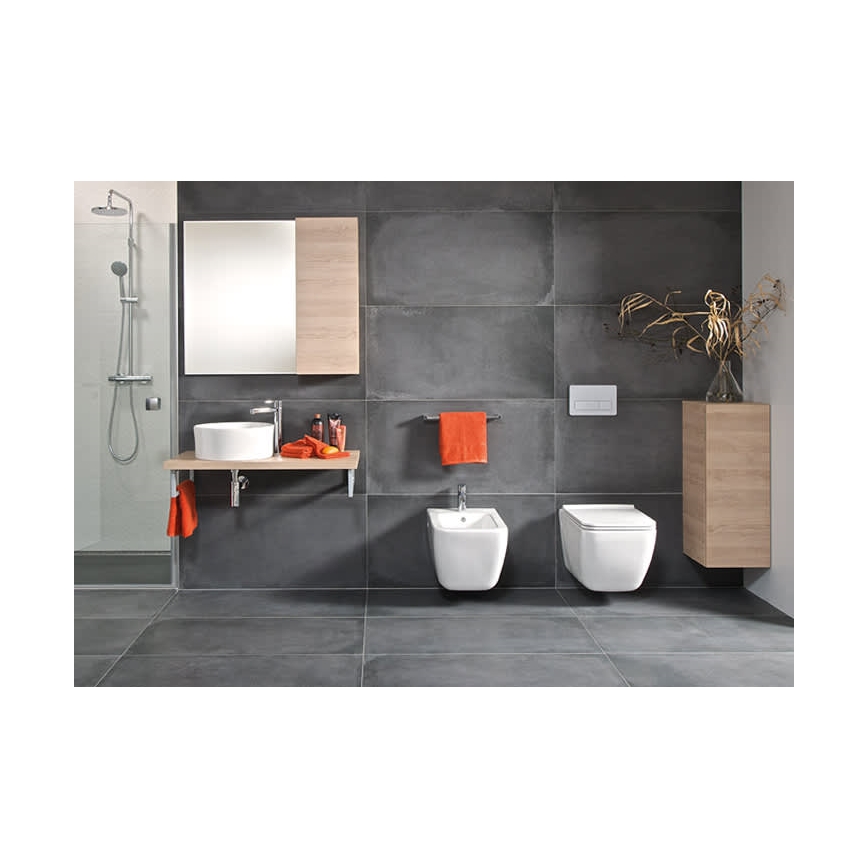 JIKA H8184200001121 - Työtasoallas CUBITO halkaisija 40 cm keramiikka/valkoinen