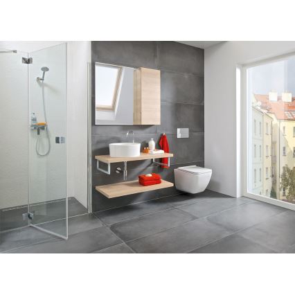 JIKA H8184200001121 - Työtasoallas CUBITO halkaisija 40 cm keramiikka/valkoinen