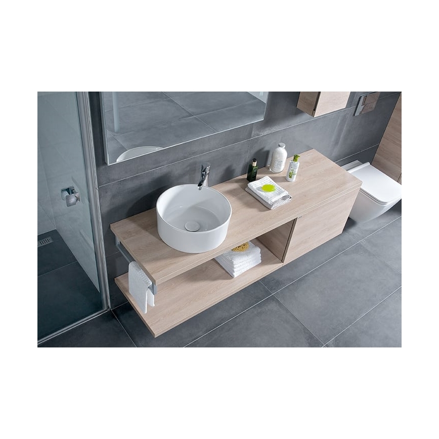 JIKA H8184200001121 - Työtasoallas CUBITO halkaisija 40 cm keramiikka/valkoinen