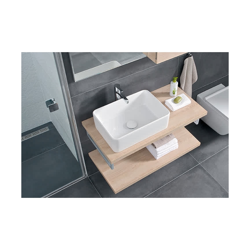 JIKA H8184230001121 - Työtasoallas CUBITO 50x35 cm keramiikka/valkoinen