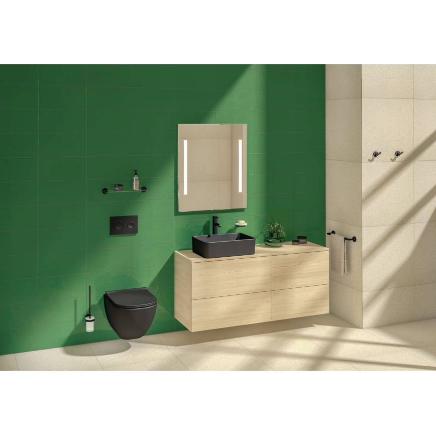 JIKA H8184237161121 - Työtasoallas CUBITO 50x35 cm keramiikka/matta musta