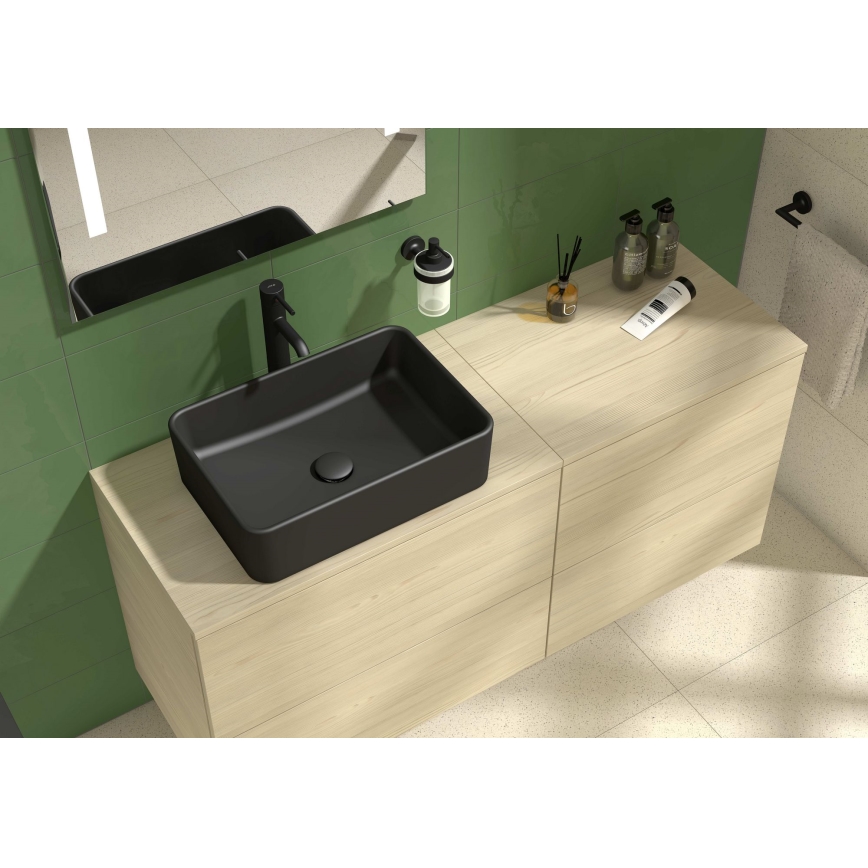 JIKA H8184237161121 - Työtasoallas CUBITO 50x35 cm keramiikka/matta musta
