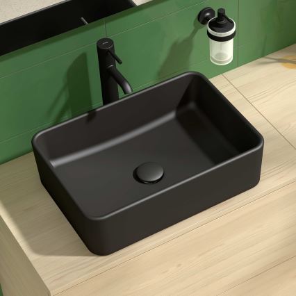 JIKA H8184237161121 - Työtasoallas CUBITO 50x35 cm keramiikka/matta musta