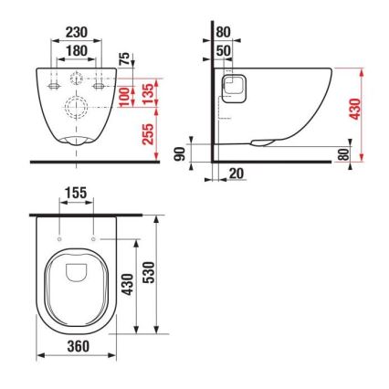 JIKA H8207160000001 - Seinään ripustettava wc MIO keramiikka/valkoinen