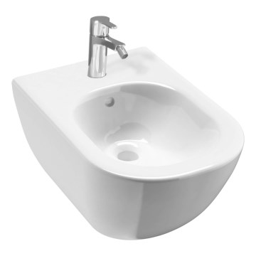 JIKA H8317121003021 - Seinälle ripustettava bidee MIO keramiikka/helmiäinen valkoinen