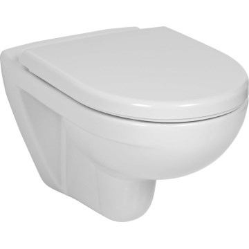 JIKA H8663800000001 - Seinään asennettava WC LYRA keramiikka/valkoinen + WC-istuimen kansi SoftClose LYRA duroplasti/valkoinen