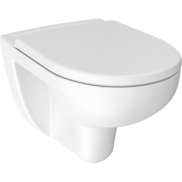 JIKA H8663840000001 - Seinään asennettava WC LYRA keramiikka/valkoinen + WC-istuinkansi SoftClose LYRA duroplast/valkoinen