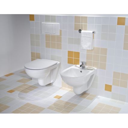 JIKA H8663840000001 - Seinään asennettava WC LYRA keramiikka/valkoinen + WC-istuinkansi SoftClose LYRA duroplast/valkoinen