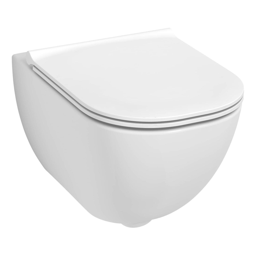 JIKA H8667180000001 - Seinään kiinnitettävä WC-istuin MIO keramiikka/valkoinen + WC-istuinkansi SoftClose MIO duroplast/valkoinen