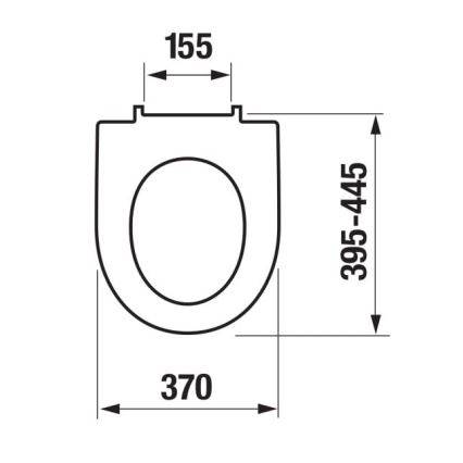 JIKA H8903850000631 - WC-istuin SoftClose LYRA duroplast/valkoinen