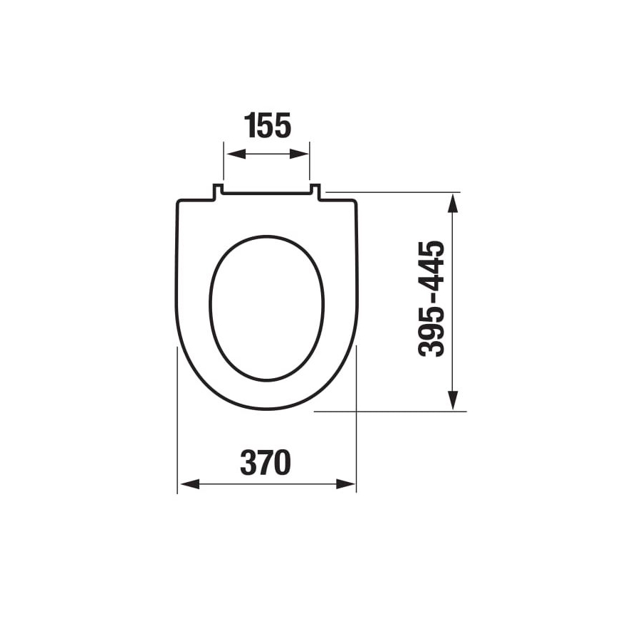 JIKA H8903850000631 - WC-istuin SoftClose LYRA duroplast/valkoinen