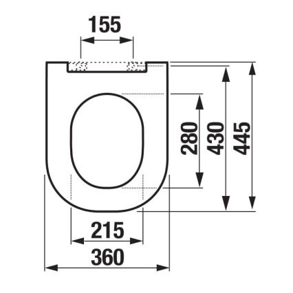 JIKA H8917150000631 - WC-istuin MIO duroplast/valkoinen