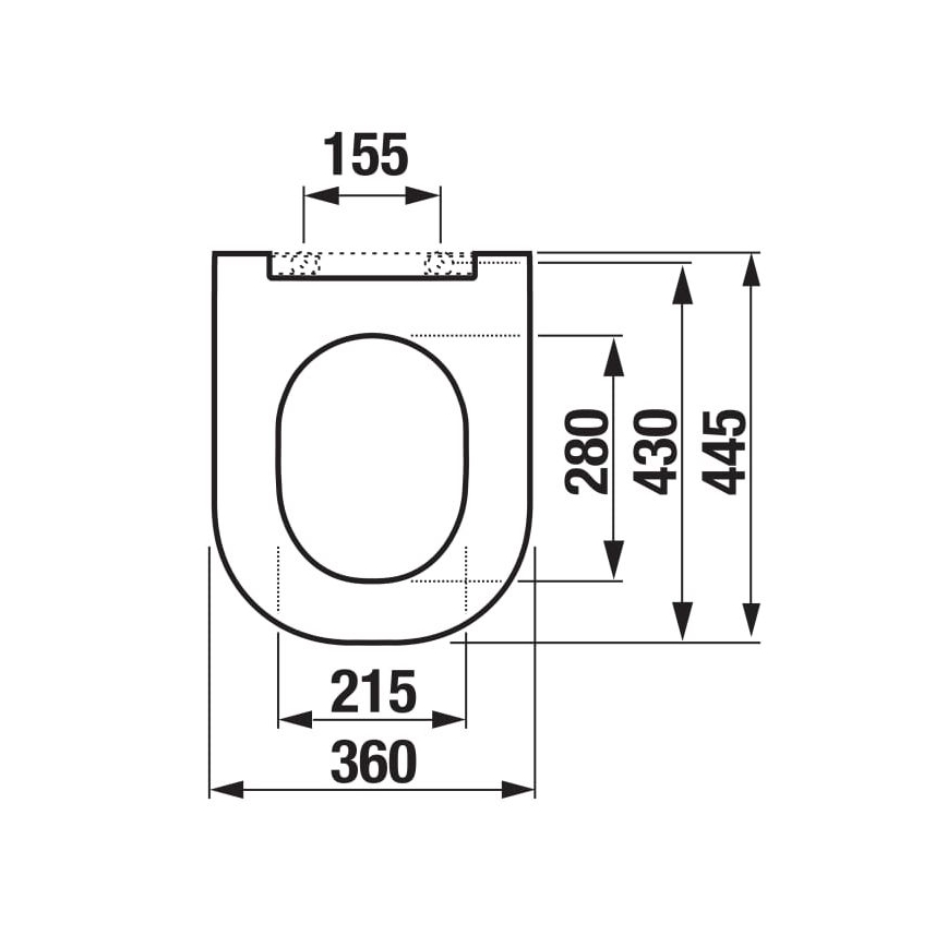 JIKA H8917150000631 - WC-istuin MIO duroplast/valkoinen