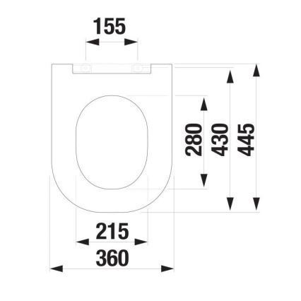 JIKA H8917167160631 - WC-istuin SoftClose MIO duroplast/matta musta