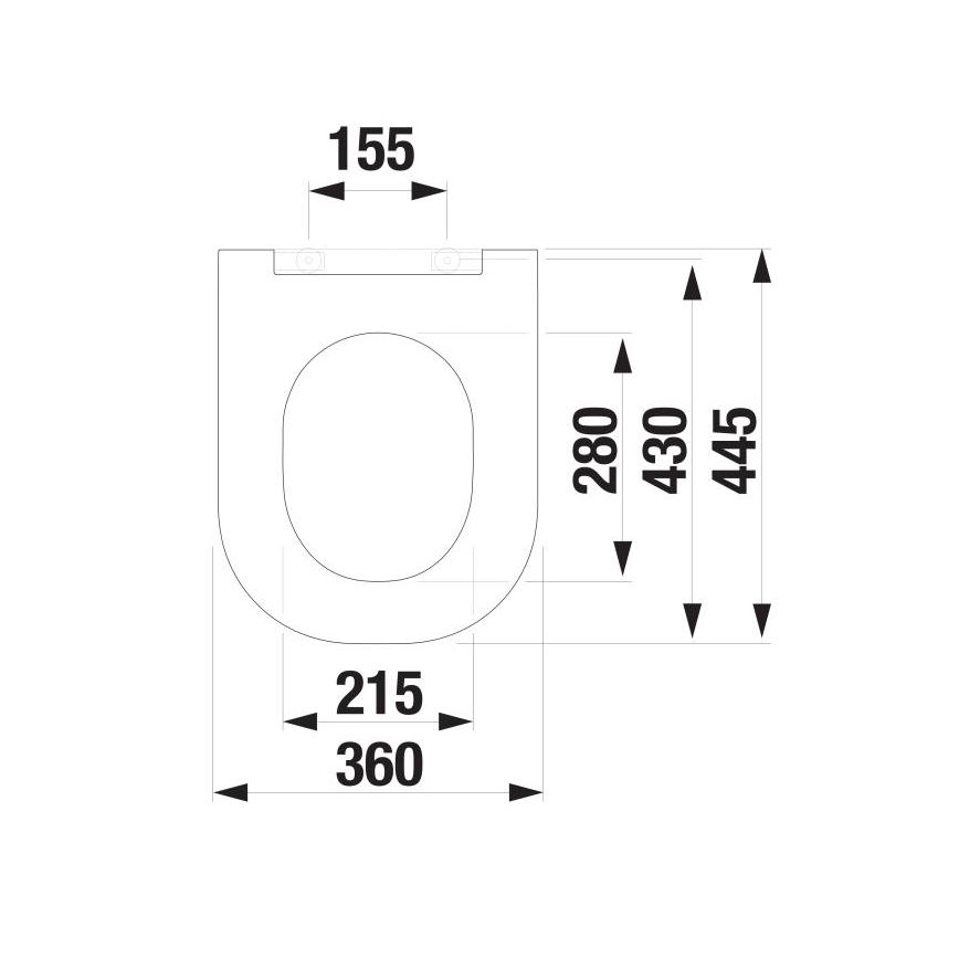 JIKA H8917167160631 - WC-istuin SoftClose MIO duroplast/matta musta