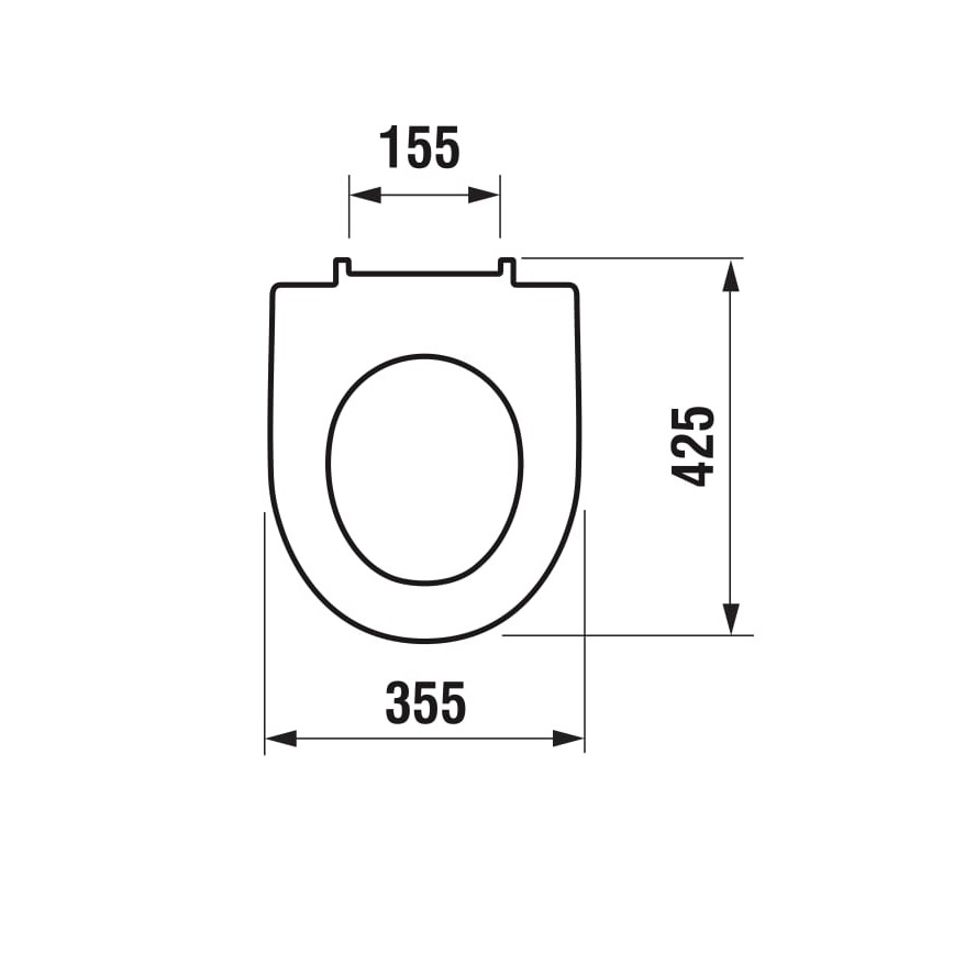 JIKA H8933853000001 - WC-istuinkansi SoftClose LYRA duroplasti/valkoinen