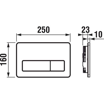 JIKA H8936620000001 - Huuhtelupainike DUAL PRO, valkoinen