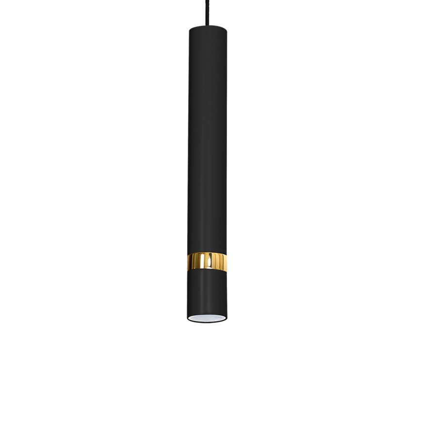 JOKER-riippuvalaisin vaijerilla, 1xGU10/25W/230V, musta/kultainen