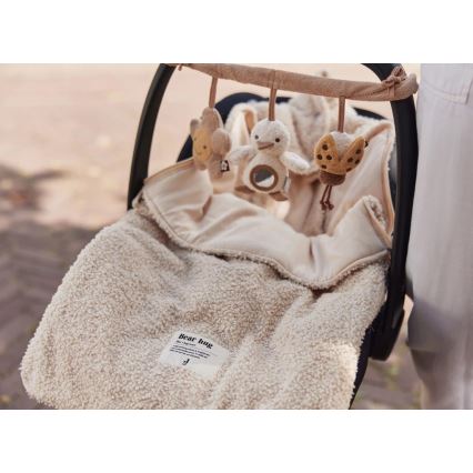 Jollein - Istuinpussi autoon BOUCLE 42x82 cm Boucle Naturel