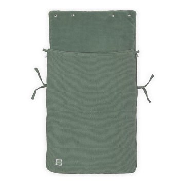 Jollein - Istuinpussi autoon fleece BASIC KNIT 42x82 cm Ash Green