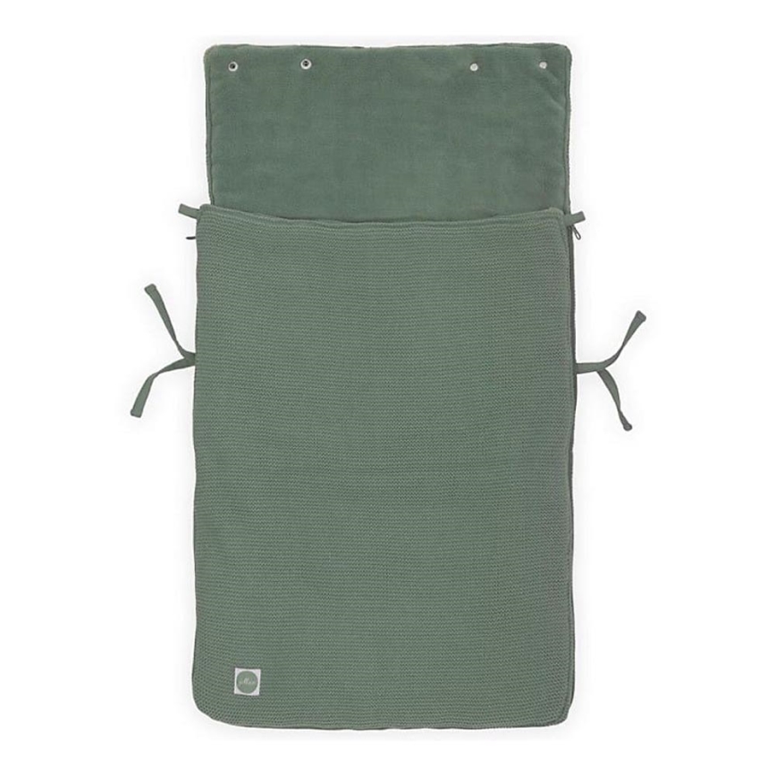 Jollein - Istuinpussi autoon fleece BASIC KNIT 42x82 cm Ash Green