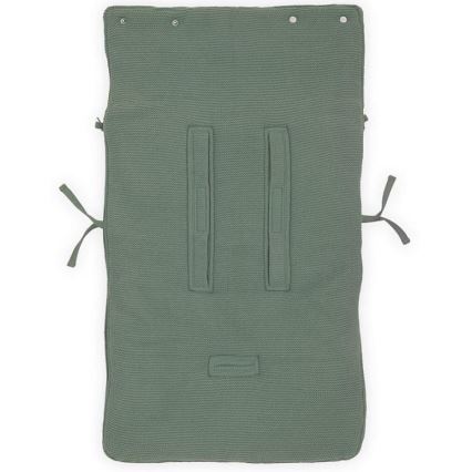 Jollein - Istuinpussi autoon fleece BASIC KNIT 42x82 cm Ash Green