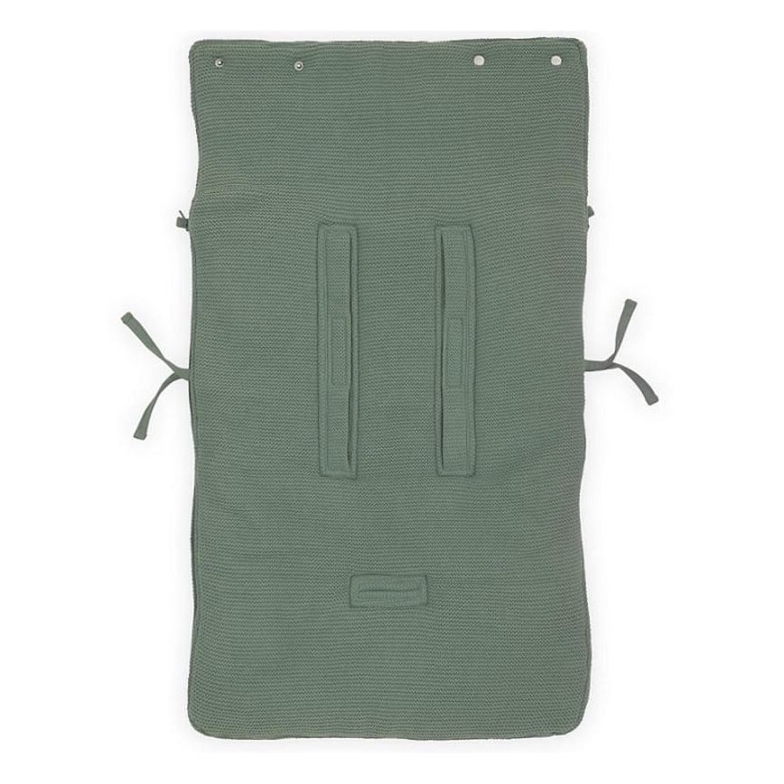 Jollein - Istuinpussi autoon fleece BASIC KNIT 42x82 cm Ash Green
