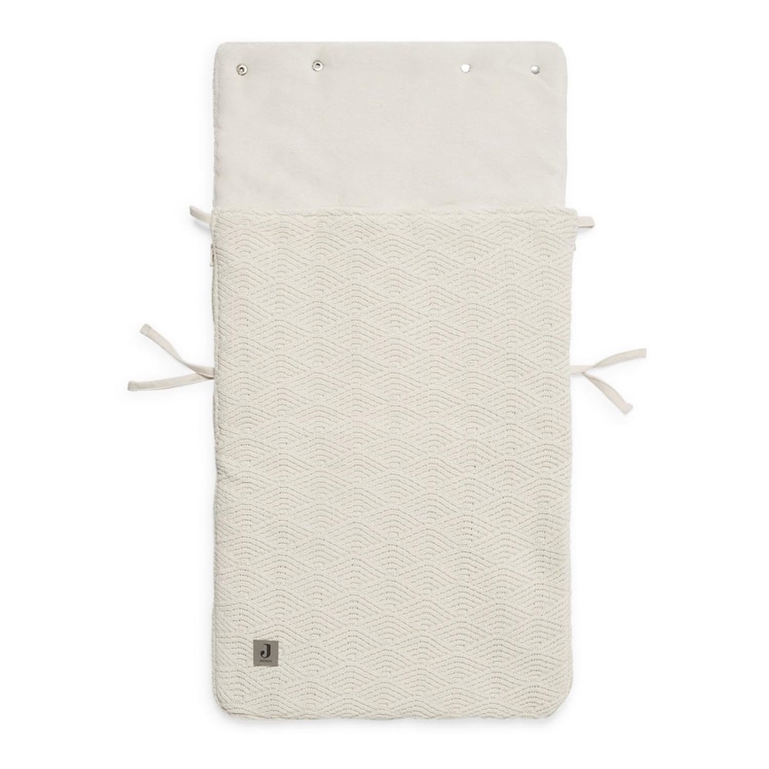 Jollein - Istuinpussi autoon RIVER KNIT 42x82 cm Cream White