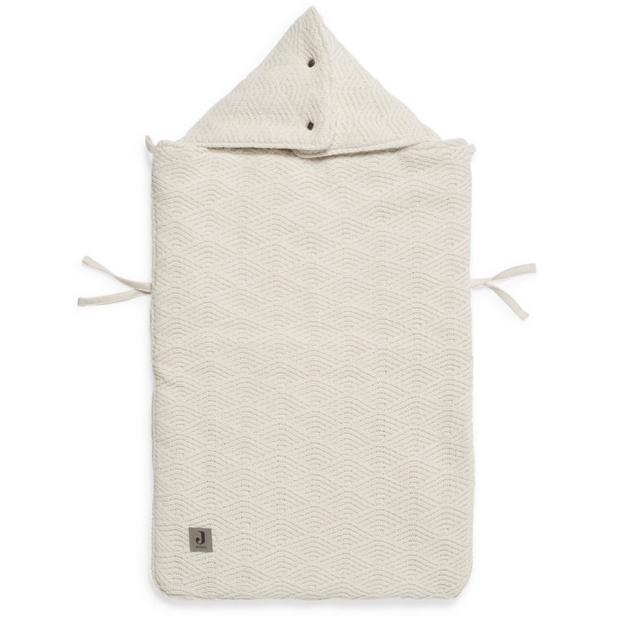 Jollein - Istuinpussi autoon RIVER KNIT 42x82 cm Cream White
