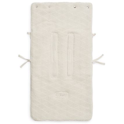 Jollein - Istuinpussi autoon RIVER KNIT 42x82 cm Cream White
