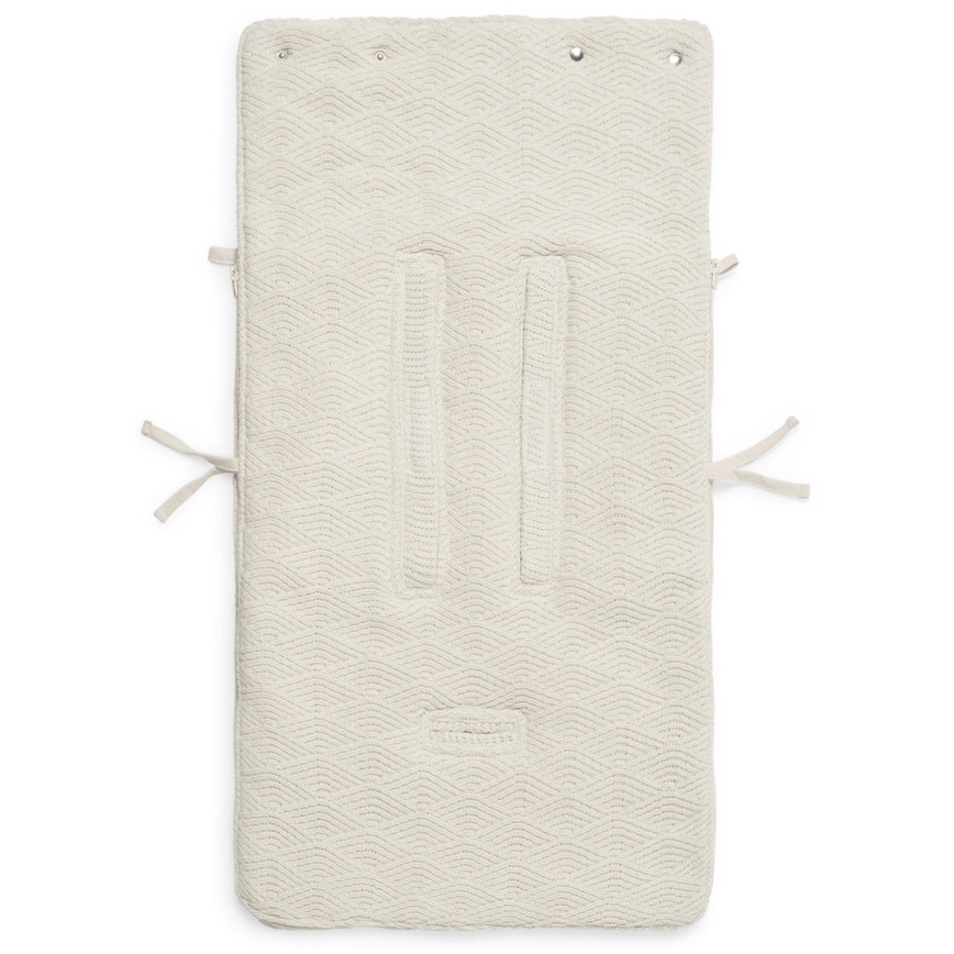 Jollein - Istuinpussi autoon RIVER KNIT 42x82 cm Cream White