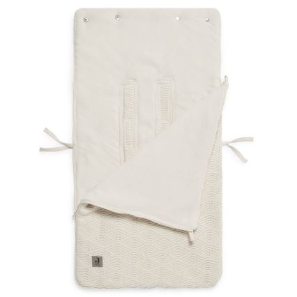 Jollein - Istuinpussi autoon RIVER KNIT 42x82 cm Cream White