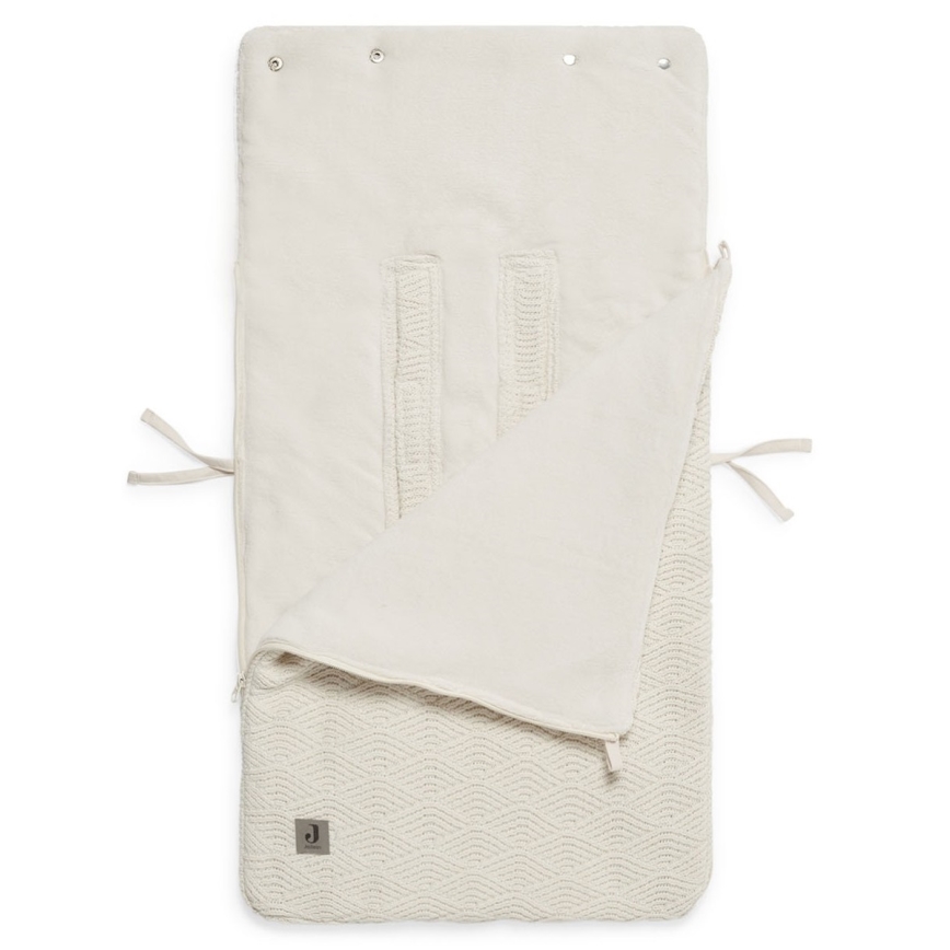 Jollein - Istuinpussi autoon RIVER KNIT 42x82 cm Cream White