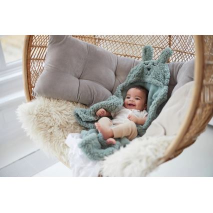 Jollein - Kapalohuopa fleece Bunny 100x105 cm Ash Green