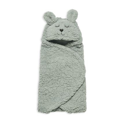 Jollein - Kapalohuopa fleece Bunny 100x105 cm Ash Green