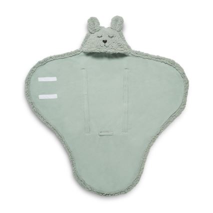 Jollein - Kapalohuopa fleece Bunny 100x105 cm Ash Green