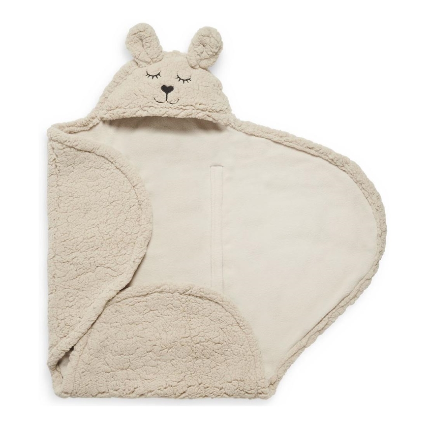 Jollein - Kapalohuopa fleece Bunny 100x105 cm Nougat