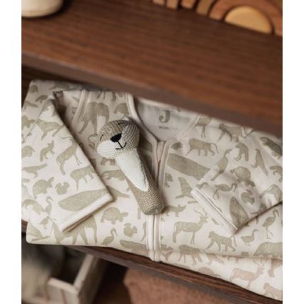Jollein - Unipussi 2in1 3-9 kuukaudet 3 TOG Animals Olive Green