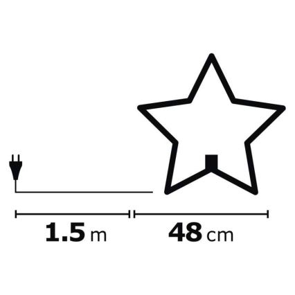 joulukoristeet 1xE14/230V harmaa
