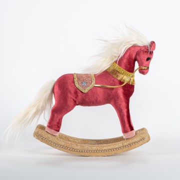 joulukoristeet 31 cm Keinuhevonen
