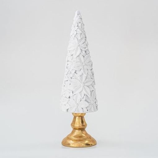 joulukoristeet 40 cm puu valkoinen