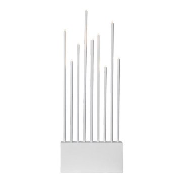 Joulukynttilänjalka BUZZ 9xE5/0,6W/230/12V valkoinen