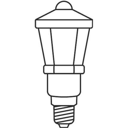 Jouluvaloketju LANTERN 12xE10/10,7m lämmin valkoinen Valmistettu EU