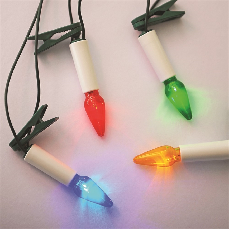 Jouluvalot FELICIA 16xE10 13,5m monivärinen Valmistettu EU