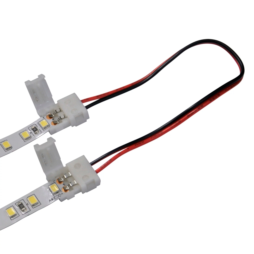 Joustava kaksipuolinen kulmikas liitin kohteelle 2-pin LED nauhat 8 mm