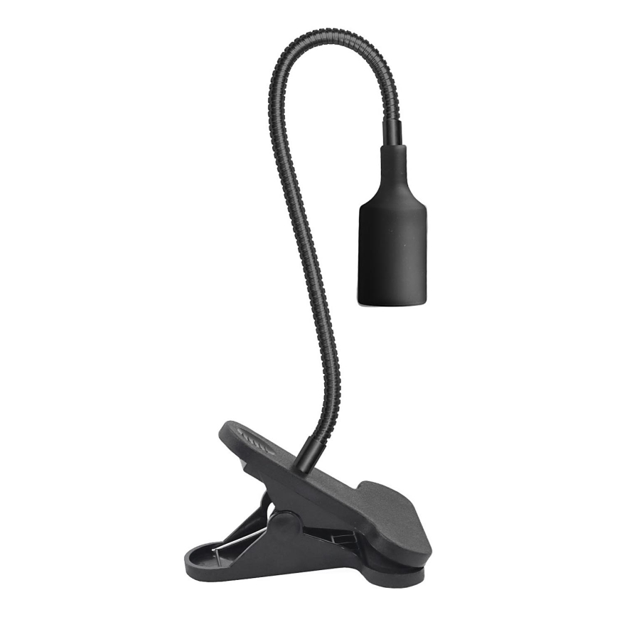 Joustava pöytävalaisin kasvien kasvatukseen, klipsillä PLANTY 1xE27/30W/230V musta